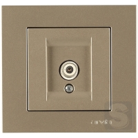 Розетка TV (SAT) кінцева Arvia Electric KAREN Титан (20 05 2000 288)